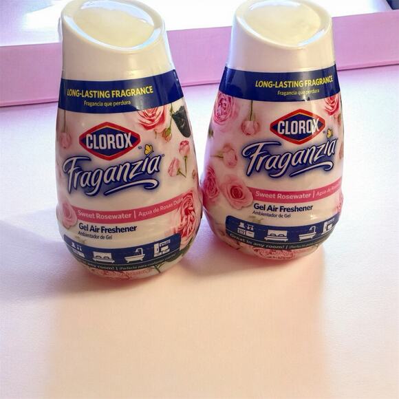 Clorox Other - Clorox Fraganzia Sweet Rosewater Gel Air Freshener Long Lasting 2 Pac